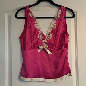Pink flirty top